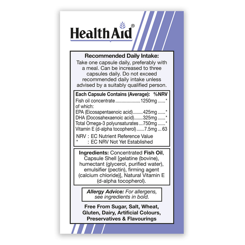 HealthAid Omega 3 750mg Capsules 3