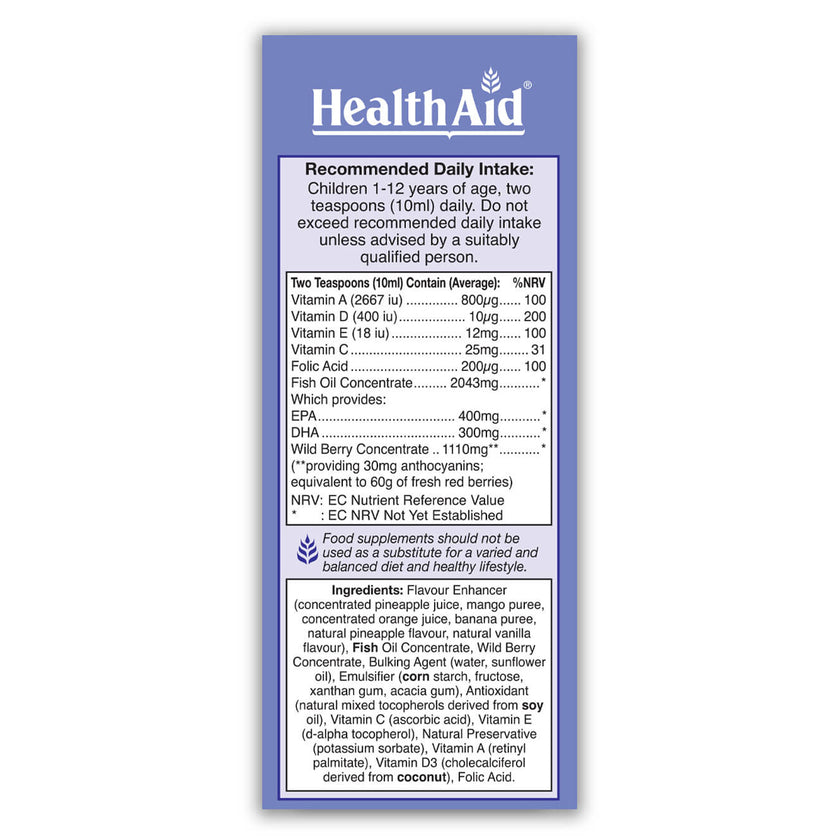 HealthAid KidzOmega Liquid 3