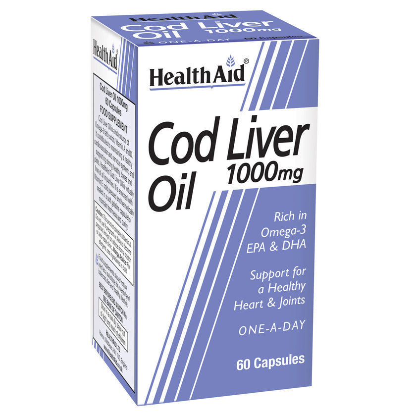 HealthAid Cod Liver Oil 1000mg Capsules 4