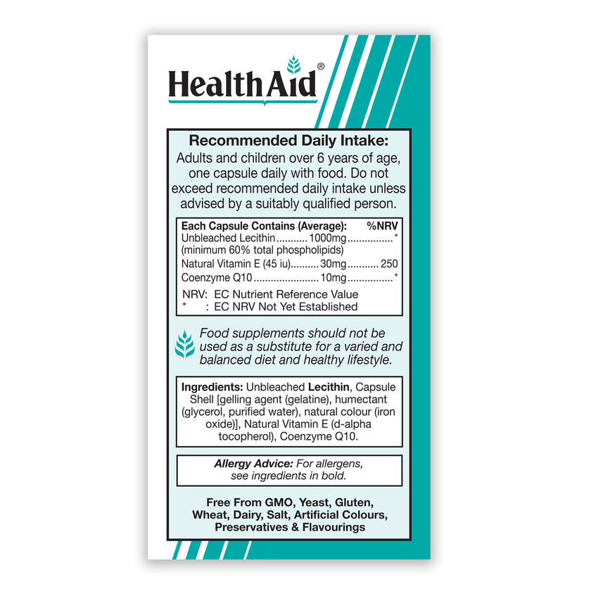 HealthAid Lecithin 1000mg Capsules 3