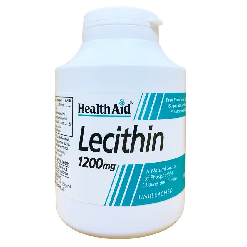 HealthAid Lecithin 1200mg (unbleached) Capsules 4