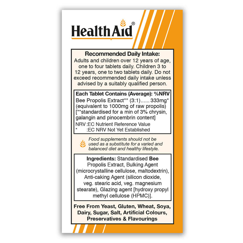 HealthAid Bee Propolis 1000mg Tablets 3