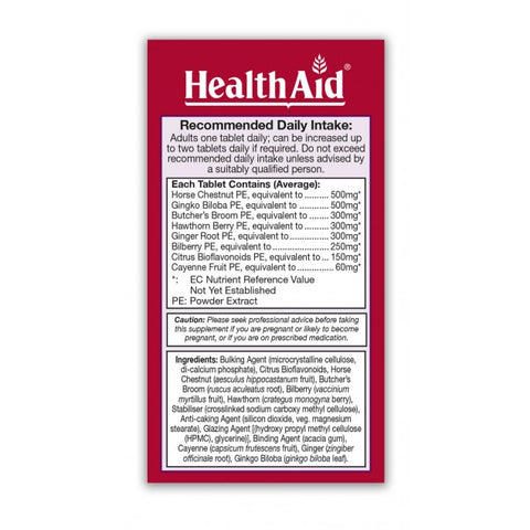 HealthAid Horse Chestnut, Butchers Broom Complex Tablets 3
