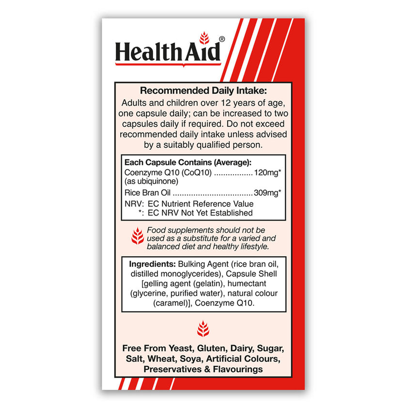 HealthAid CoQ10 120mg (Coenzyme Q10) Capsules 3
