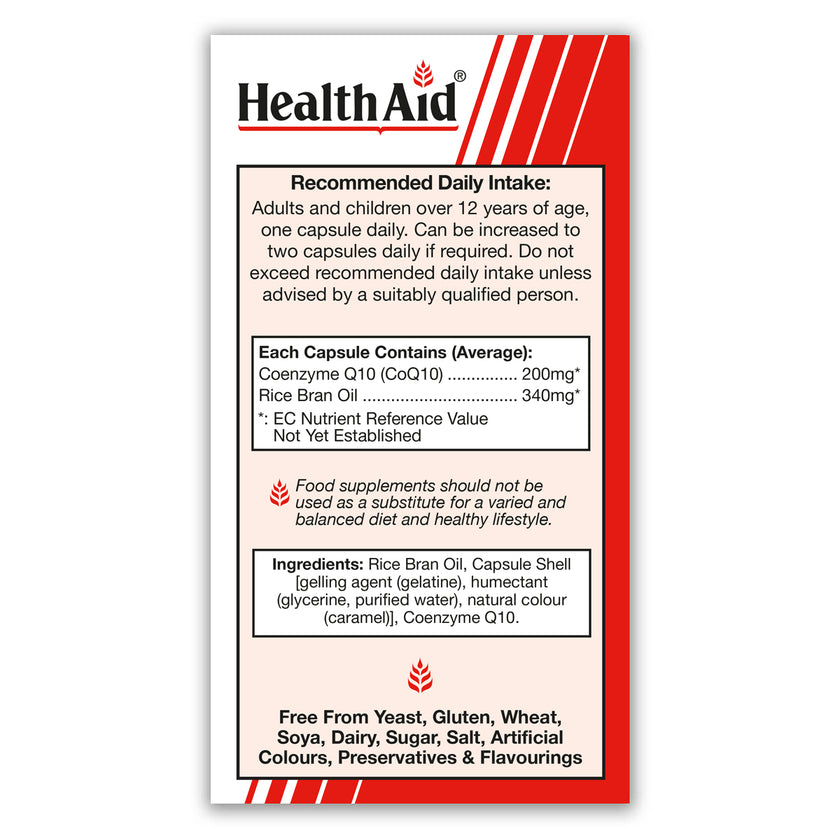 HealthAid CoQ10 200mg (Coenzyme Q10) Capsules 3