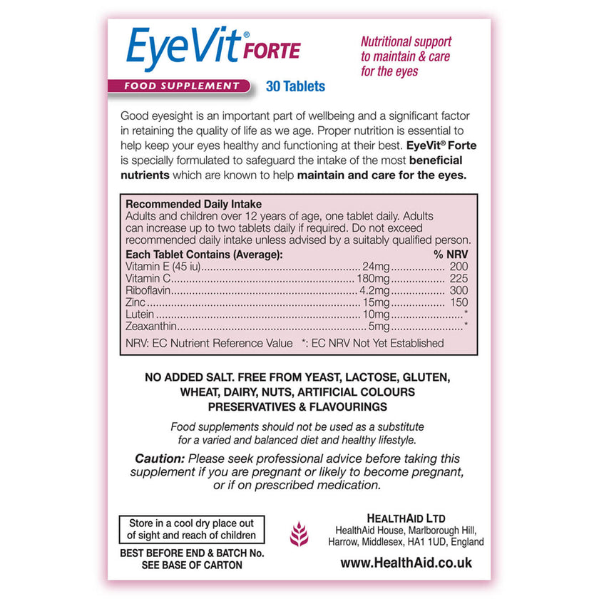 HealthAid EyeVit® Forte Tablets 3