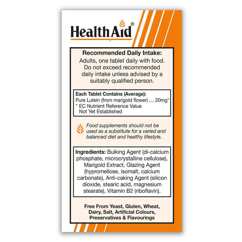 HealthAid Lutein 20mg Tablets 3