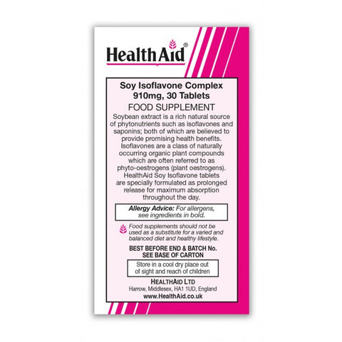 HealthAid Soya Isoflavone Complex 910mg Tablets 3