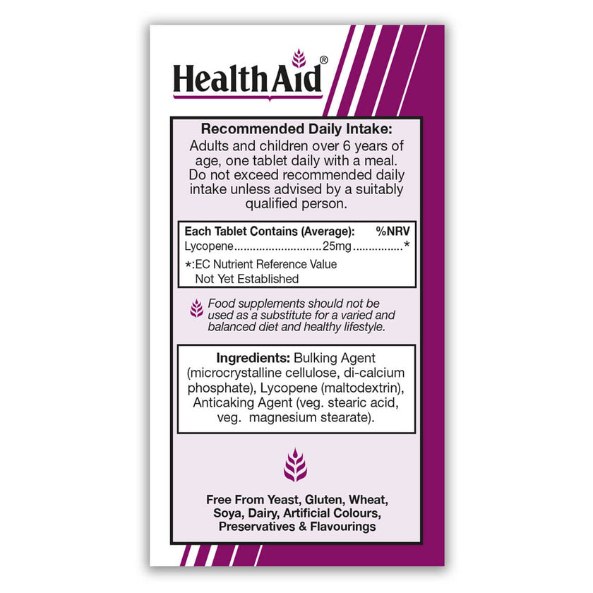 HealthAid Lycopene 25mg Tablets 3