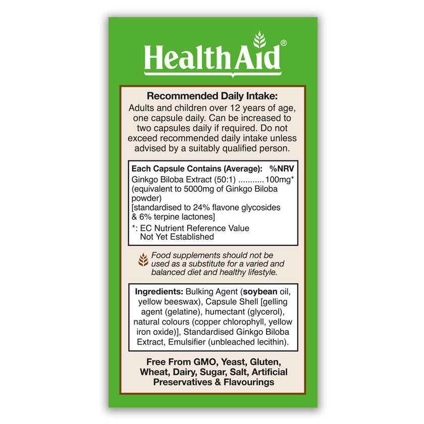 HealthAid GinkoVital® 5000mg Capsules 3