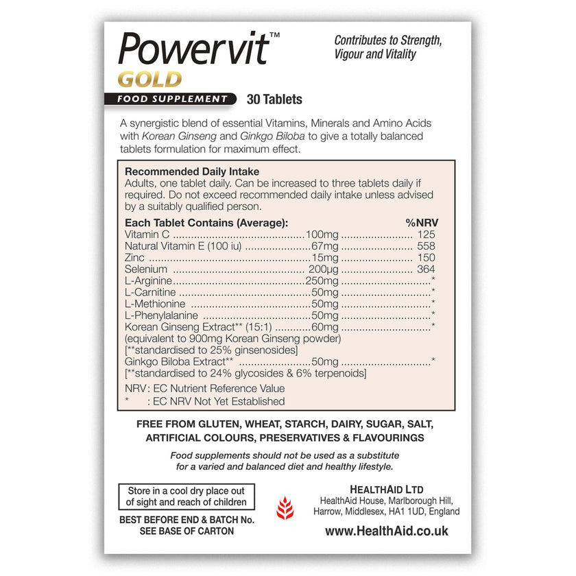 HealthAid PowerVit® GOLD Tablets
