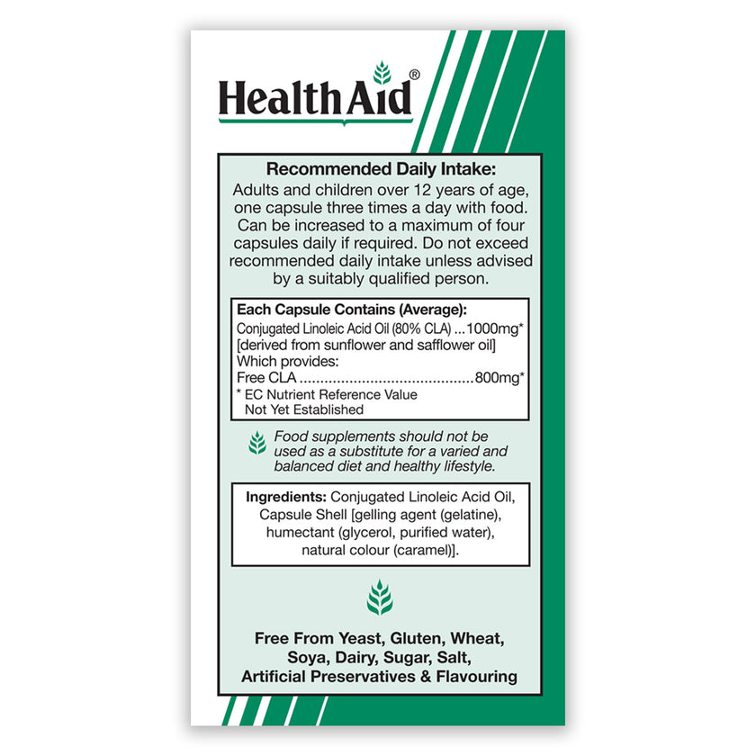 HealthAid CLA (Conjugated Linoleic Acid) 1000mg Capsules 3