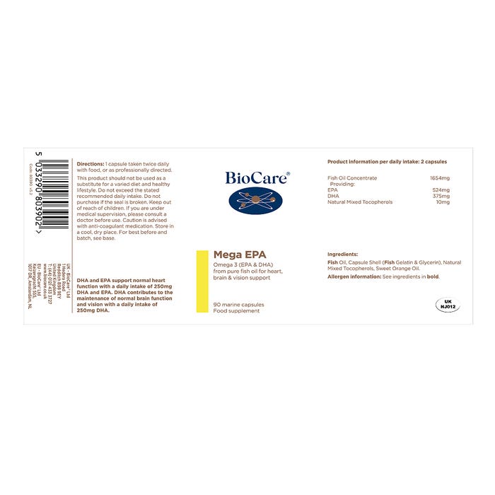 BioCare Mega EPA Capsules 6