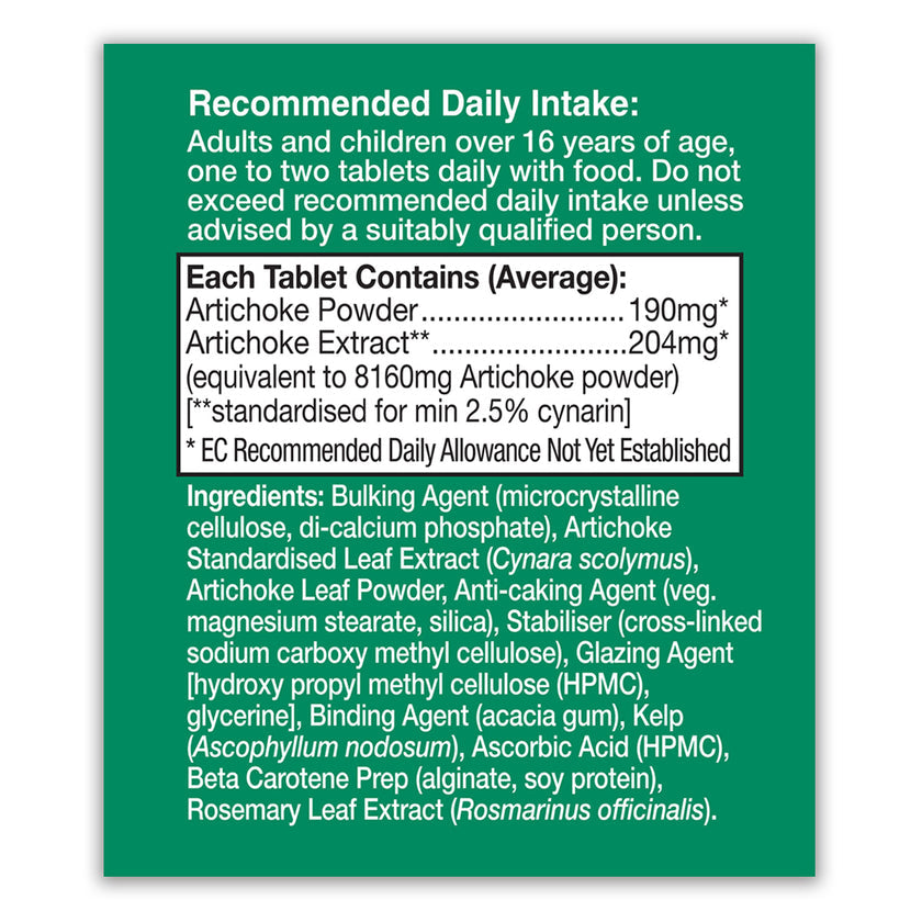 HealthAid Artichoke 8350mg Tablets 3