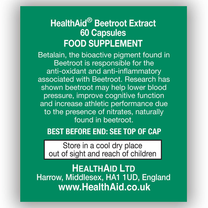 HealthAid Beetroot Extract 750mg Capsules