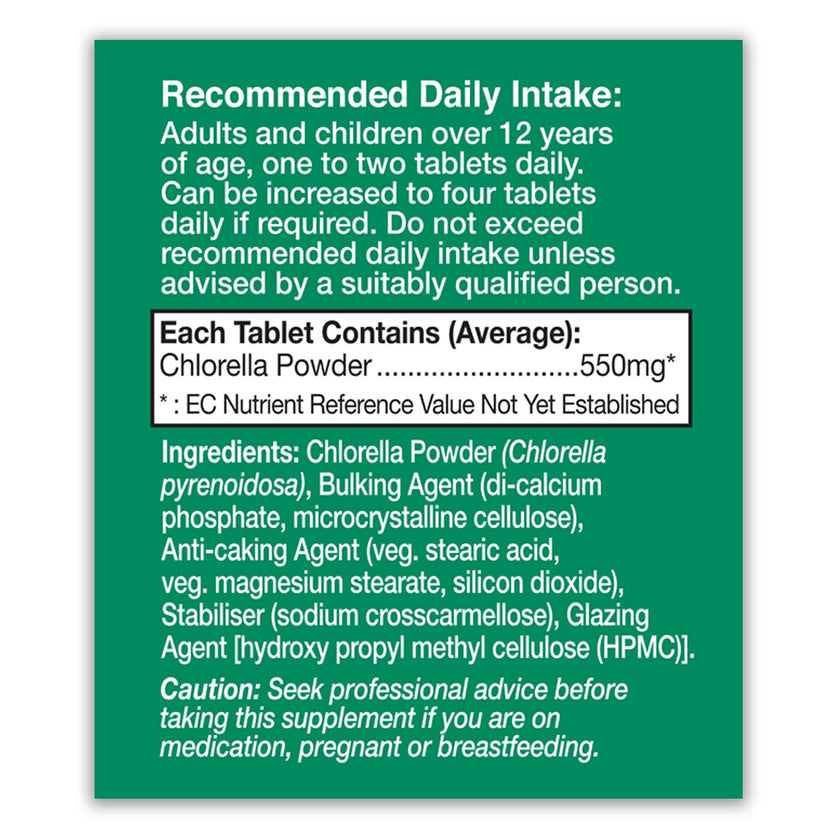 HealthAid Chlorella 550mg Tablets 3