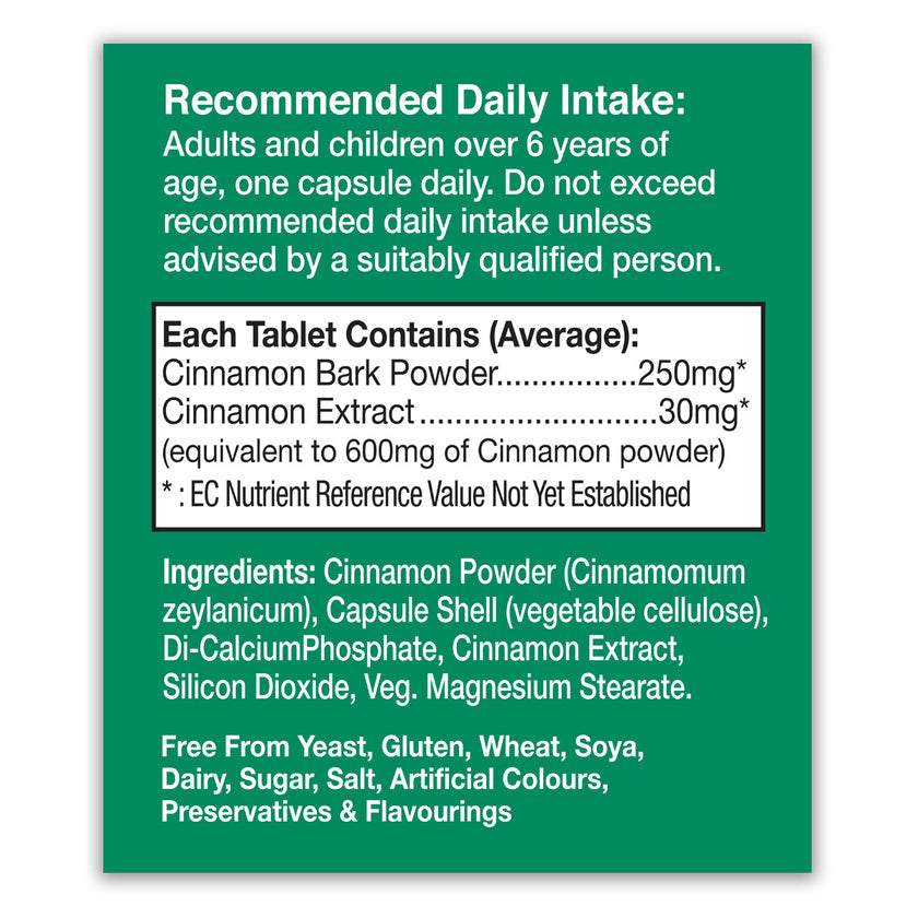 HealthAid Cinnamon 850mg Capsules 3