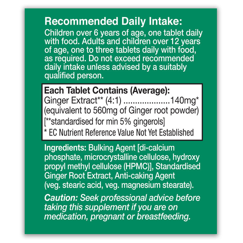 HealthAid Ginger Extract 560mg Tablets 3