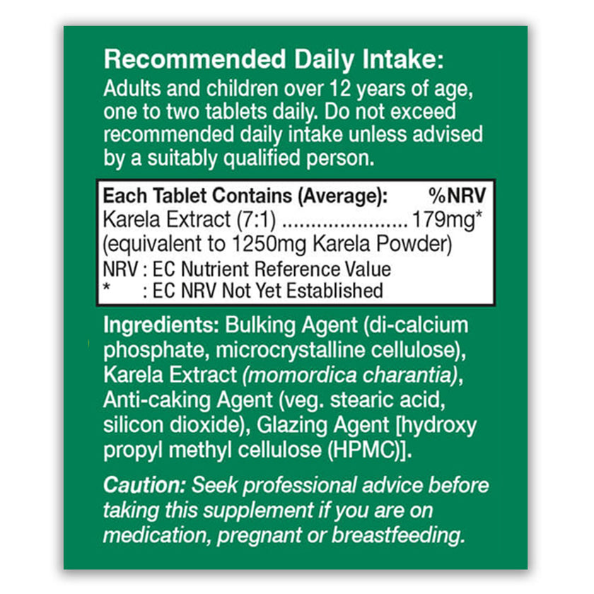 HealthAid Karela Extract 1250mg Tablets 3