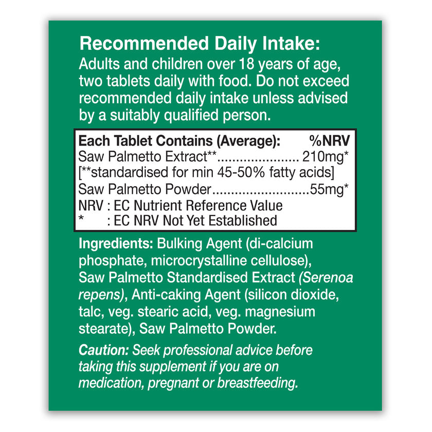 HealthAid Saw Palmetto Tablets 3