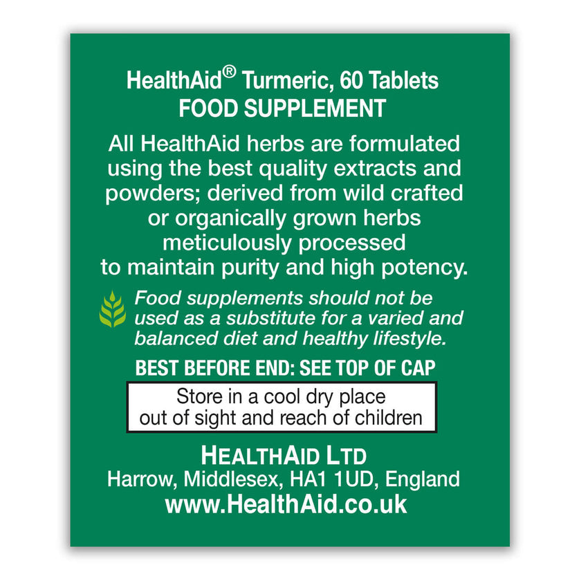 HealthAid Turmeric Tablets 750mg 3