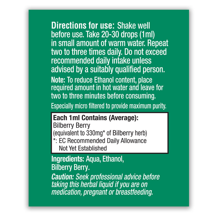 HealthAid Bilberry Herbal (Vaccinium myrtillus) Liquid 3