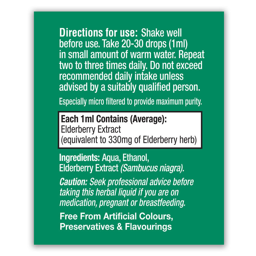HealthAid Elderberry (Sambucus nigra) Liquid 3