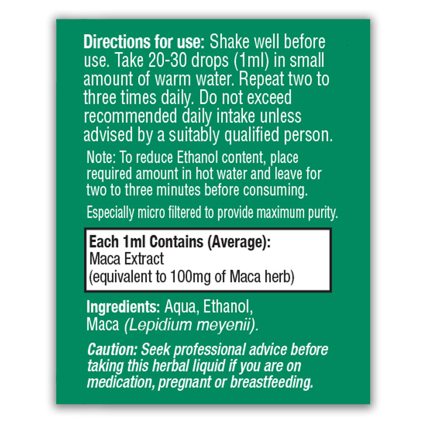 HealthAid Maca (Lepidium meyenii) Liquid 3