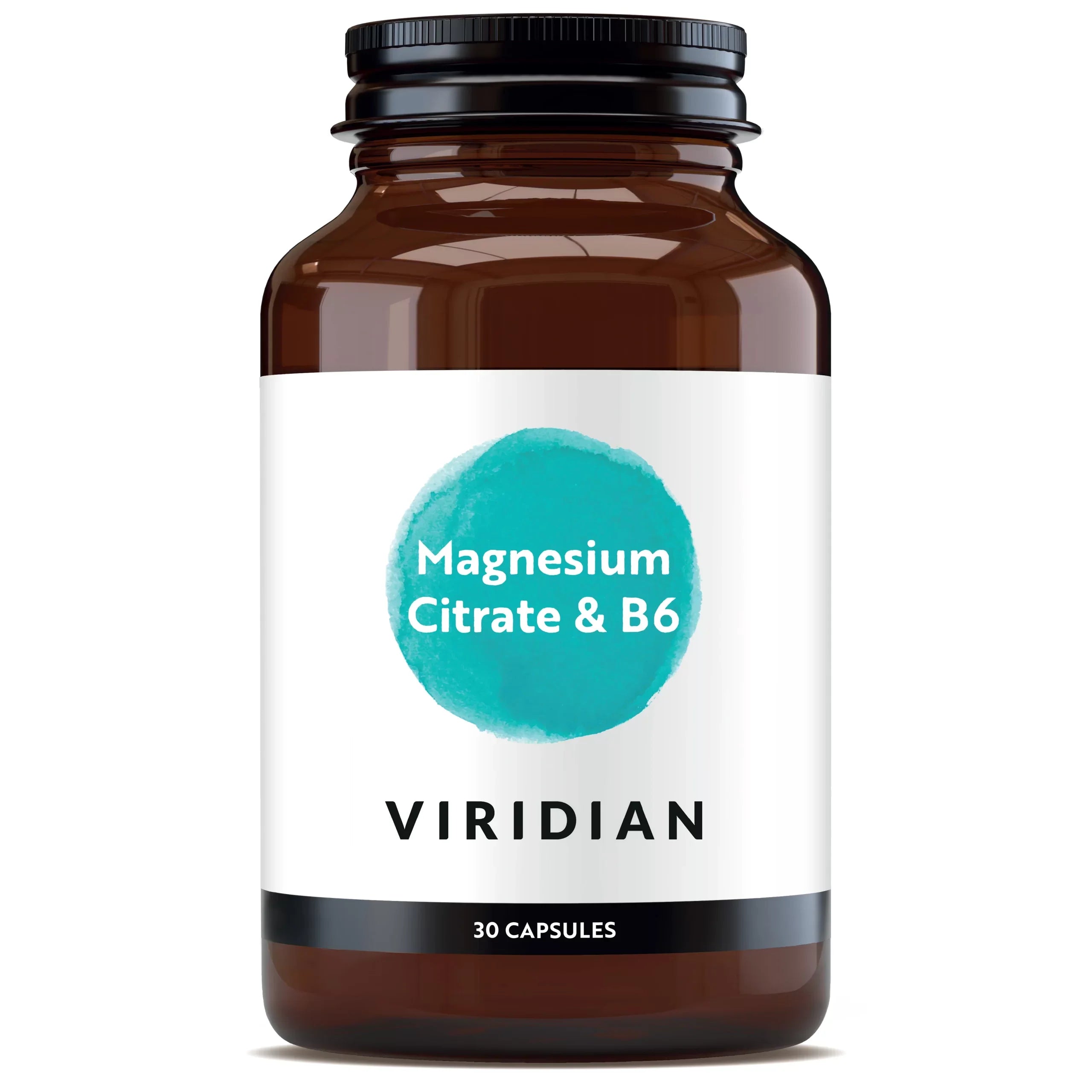 Viridian Magnesium Citrate with Vitamin B6 Capsules image 0