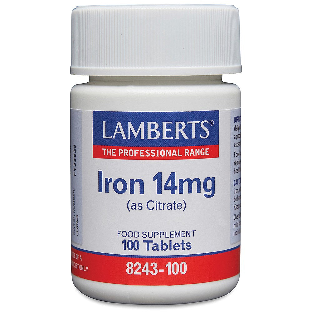 Lamberts Iron 14mg 100 tablets