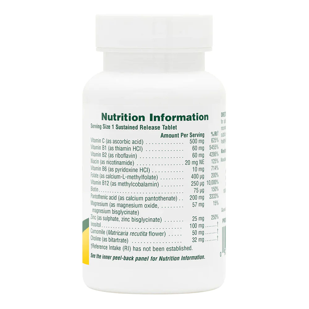 NaturesPlus Mega-Stress Complex Sustained Release 30 Tablets image 1