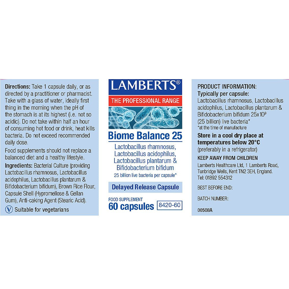 Lamberts Biome Balance 25 60 Capsules 3