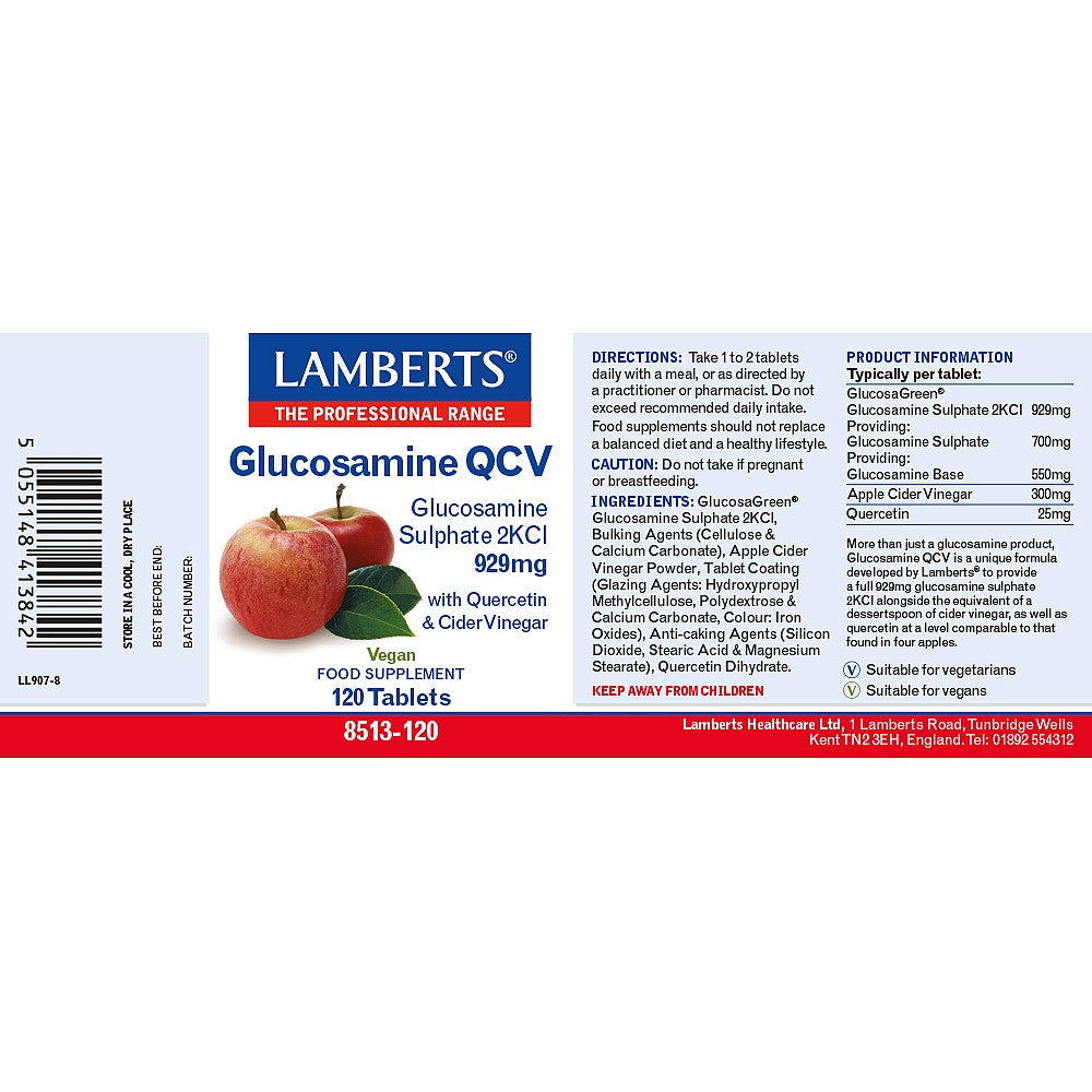 Lamberts Glucosamine QCV 120 tablets