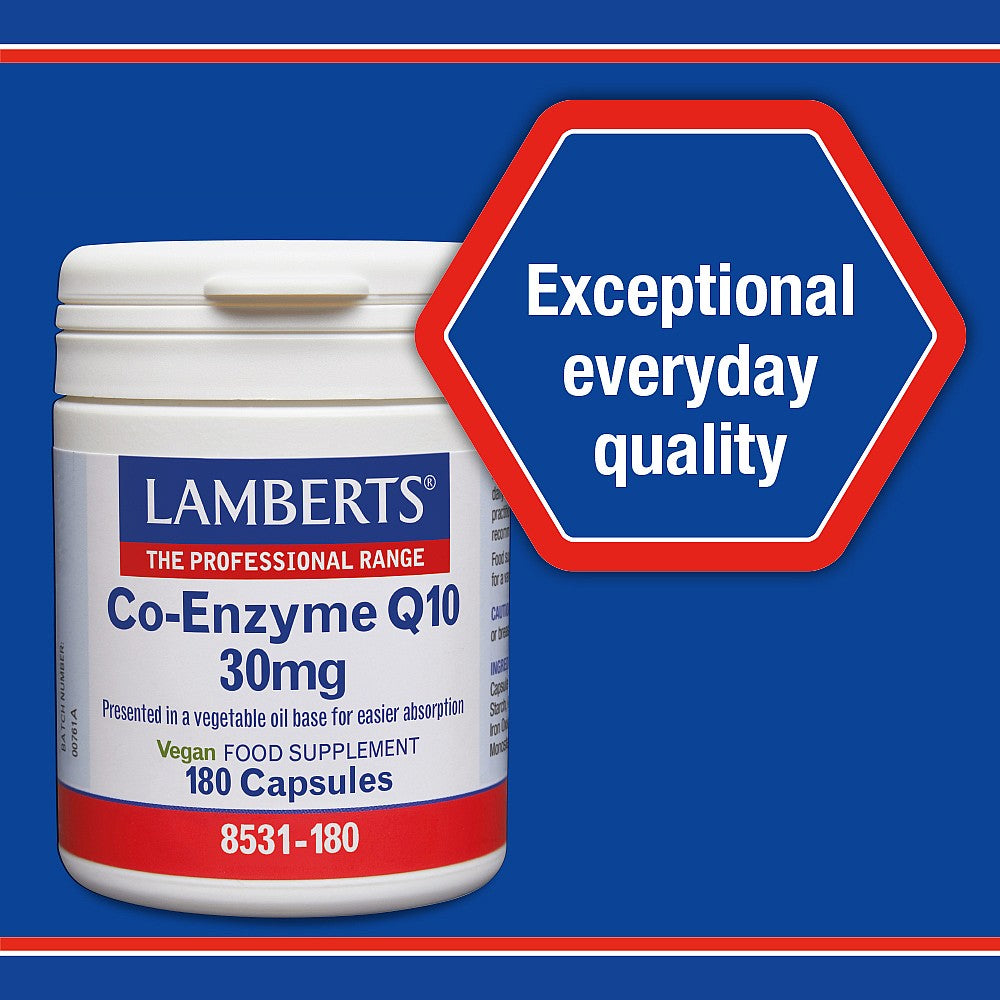 Lamberts Co-Enzyme Q10 30mg Capsules