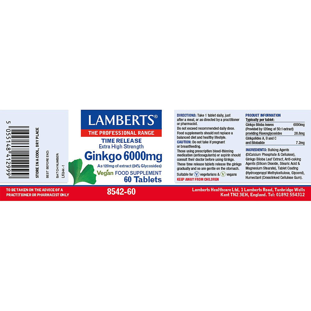 Lamberts Ginkgo 6000mg 3