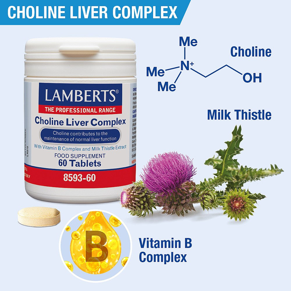 Lamberts Choline Liver Complex 60 Tablets 3