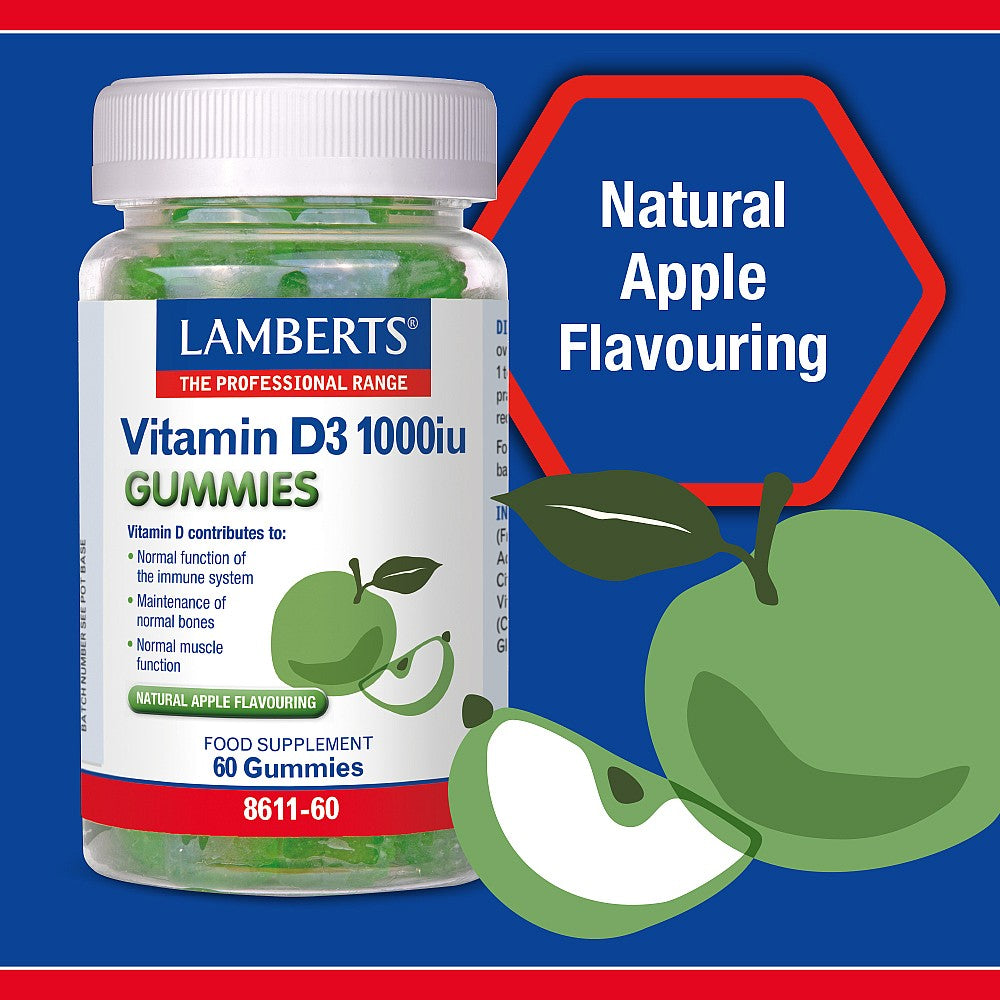 Lamberts Vitamin D3 Gummies 1000iu