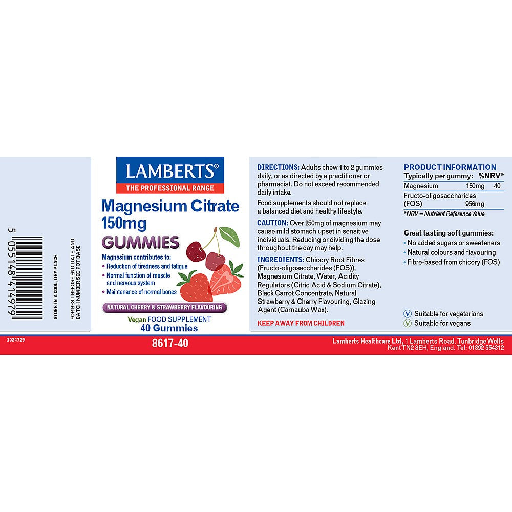 Lamberts Magnesium Citrate Gummies 4