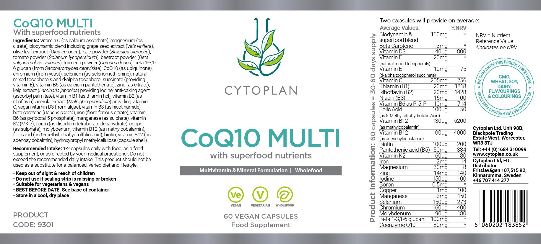 Cytoplan CoQ10 Multi 4