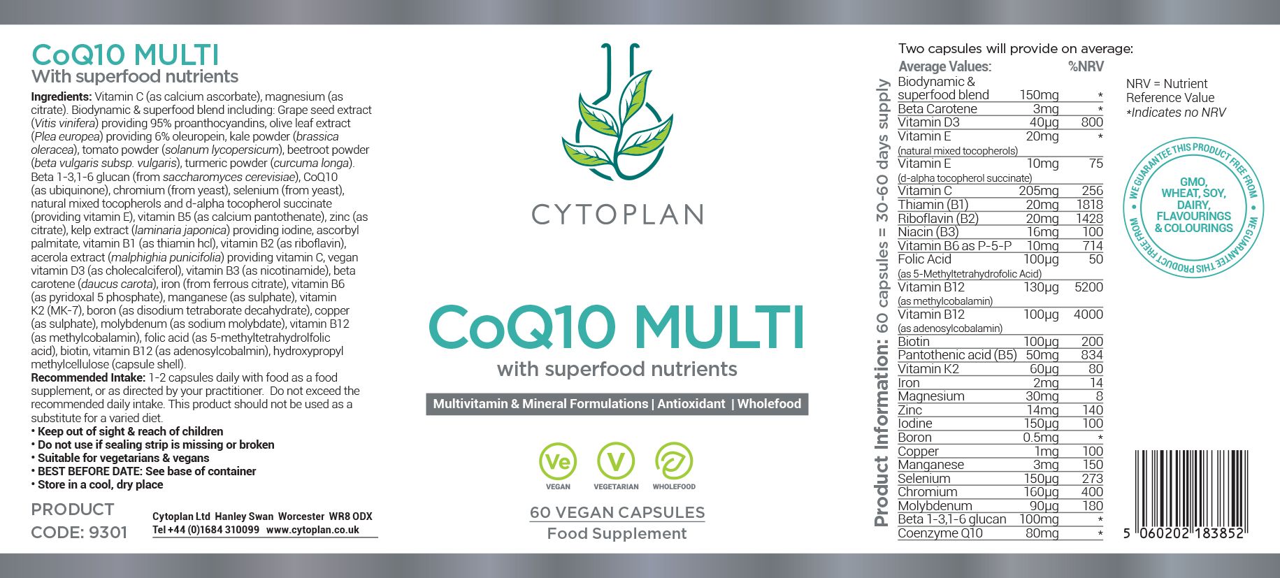 Cytoplan Men's Foundations of Health Bundle 4