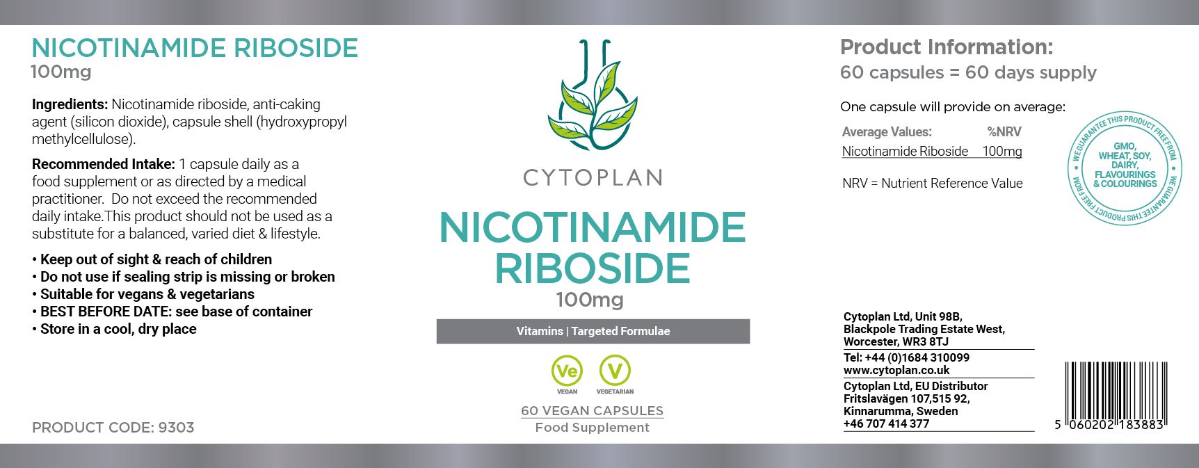 Cytoplan Nicotinamide Riboside 3