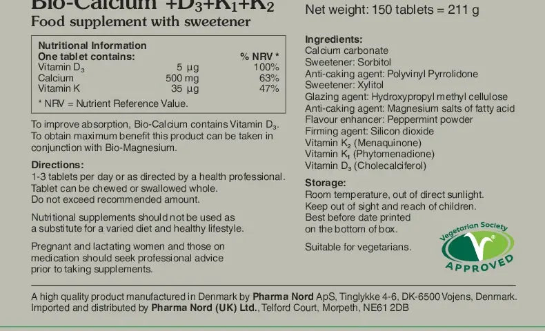 Pharma Nord Bio-Calcium+D3+K1+K2 4