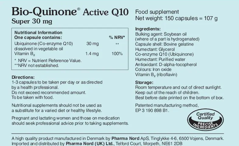 Pharma Nord Bio-Quinone Active Q10 Super 30mg 7