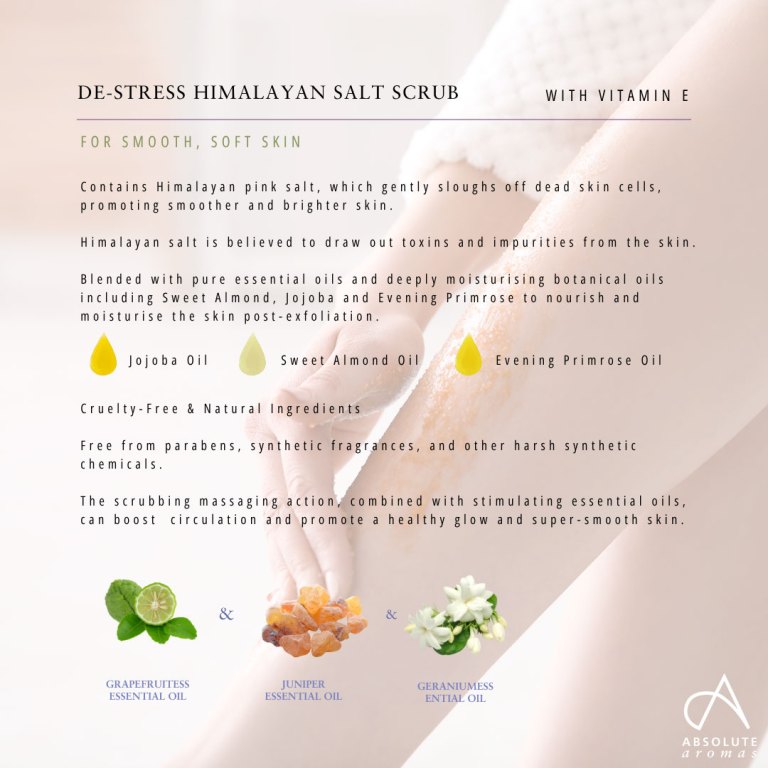 Absolute Aromas De-Stress Himalayan Salt Scrub 6