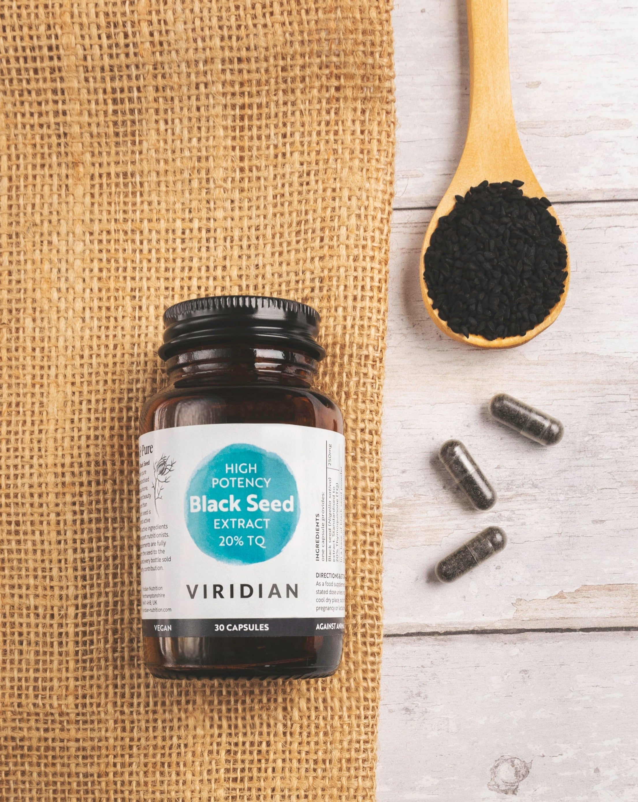 Viridian High Potency Black Seed Extract 20% TQ 30 Capsules 3