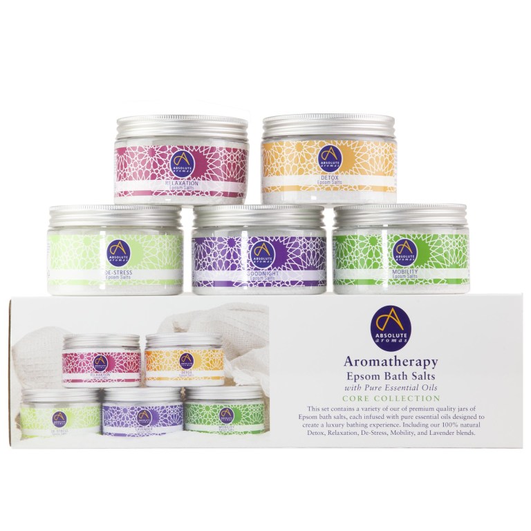 Absolute Aromas Epsom Salt Kit of 5 Pack – Core Collection