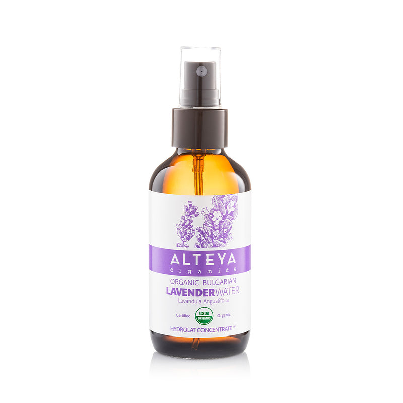 Alteya Organics Organic Bulgarian Lavender Water 120 ml - Amber Glass Bottle
