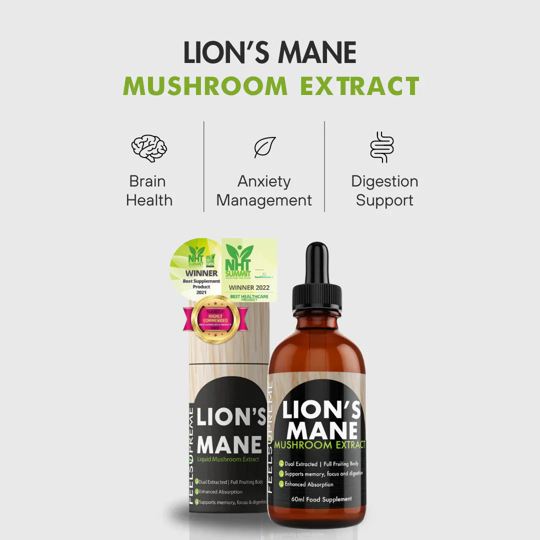 Feel Supreme Lions Mane Mushroom Liquid | 60ml 6