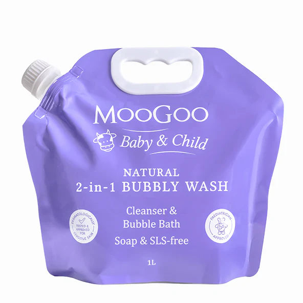 MooGoo 2-in-1 Bubbly Wash - 1L Pouch