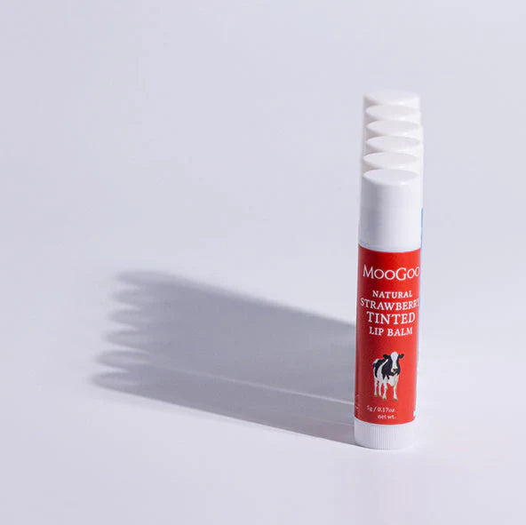 MooGoo Edible Lip Balm 5g – Strawberry Tinted 3